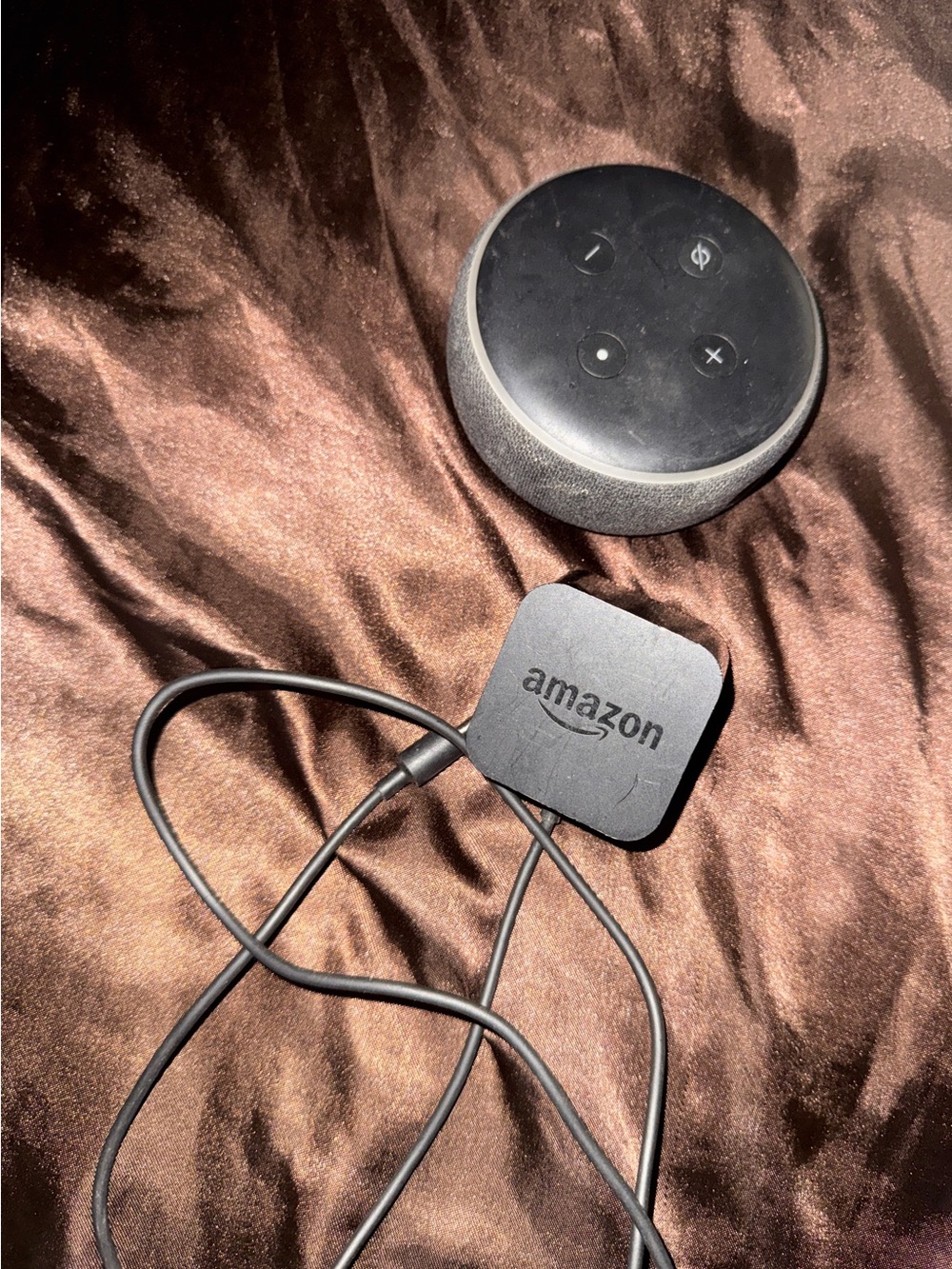 Amazon Echo Dot with Amazon-branded Power Adapter - Black